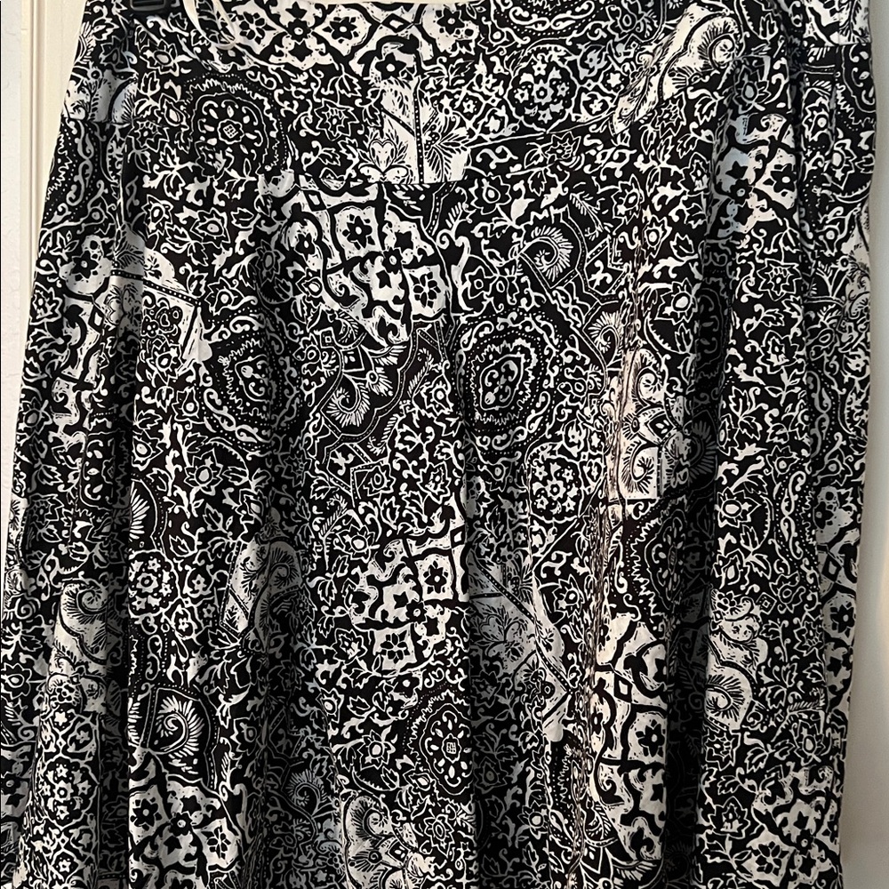 Lauren, Ralph Lauren Black and White Patterned Skirt